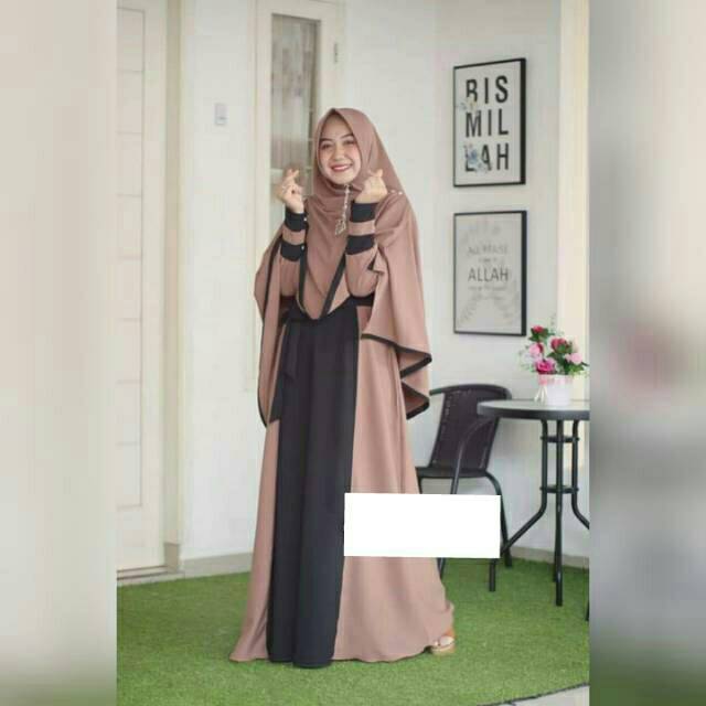 kamila gamis  syari fashion wanita muslimah/satu set gamis &amp; jilbab