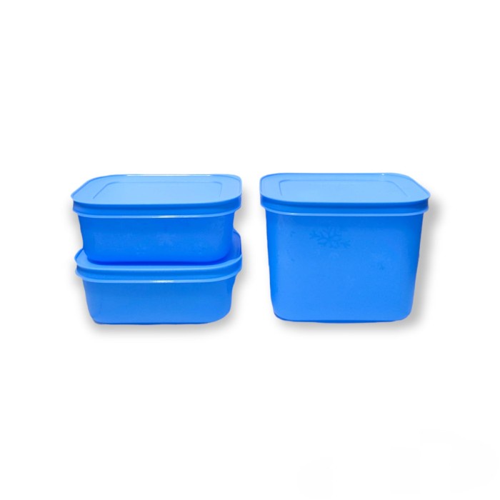(AFW) Frozy COZY Tuperware 1.1 Liter 1PCS DAN 450 ML 2 PCS - Biru