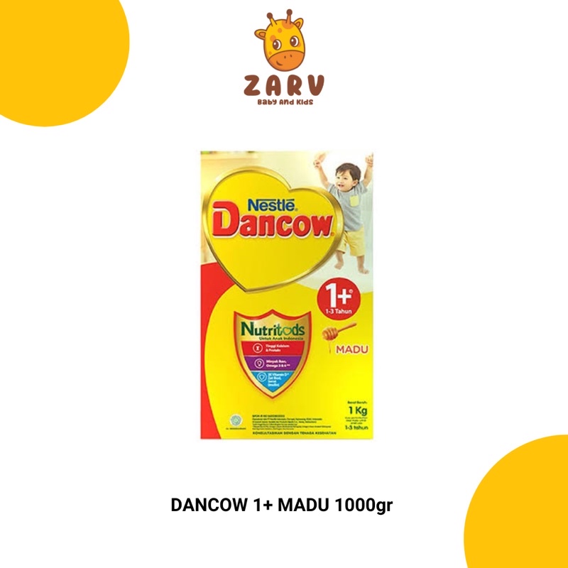 Nestle Dancow 1+ dengan Susu Pertumbuhan 2% Rasa Madu 1-3 Tahun Box 1 kg