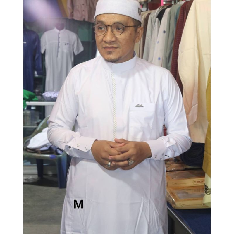 GAMIS PRIA PUTIH AL ZAHRA