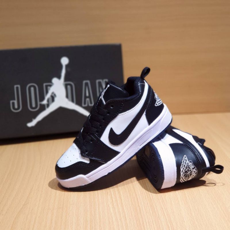 SEPATU JORDAN ANAK LAKI LAKI HITAM PREMIUM HIGH QUALITY SEPATU ANAK JORDAN HITAM LOW