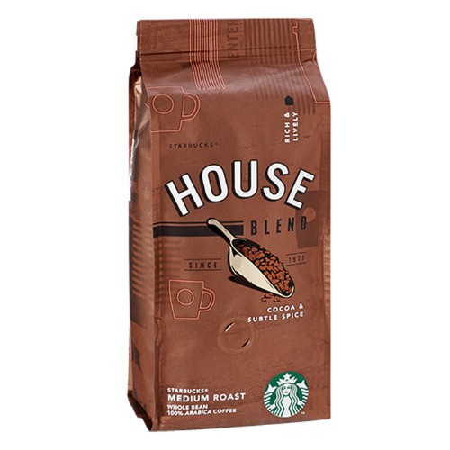 

KOPI STARBUCKS HOUSE BLEND MEDIUM ROAST WHOLE BEAN 250 GRAM