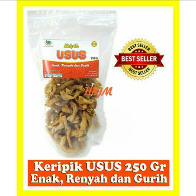 

KERIPIK USUS 250 GR ENAK , RENYAH, GURIH