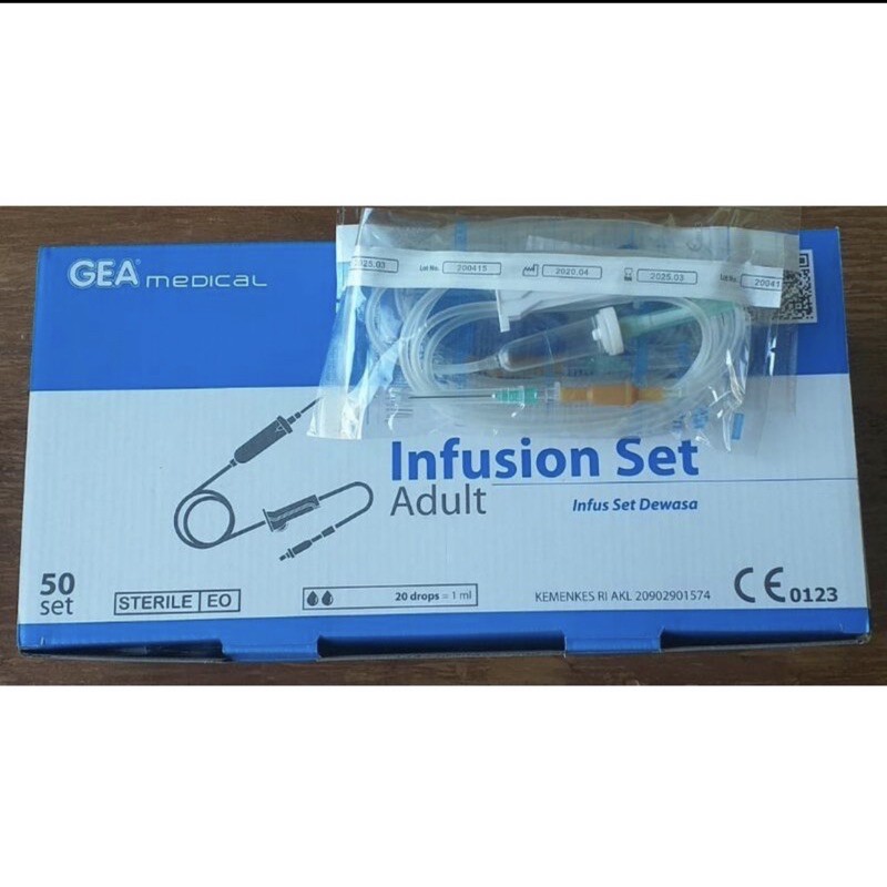 INFUS SET / SELANG INFUS DEWASA GEA (HARGA PER PCS)