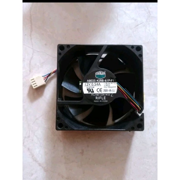 FAN KIPAS PWM 8CM ORIGINAL COOLER MASTER A8025-42RB-6IP-PI 12V 0.54A GARANSI