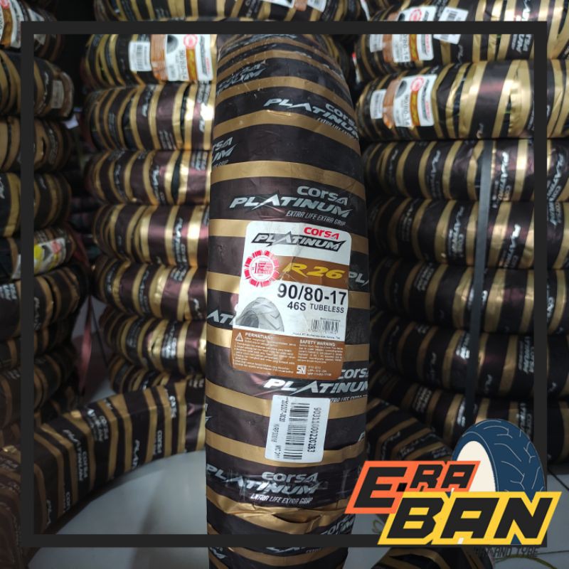 BAN CORSA R26 90 80 RING 17 TUBELESS BEBEK