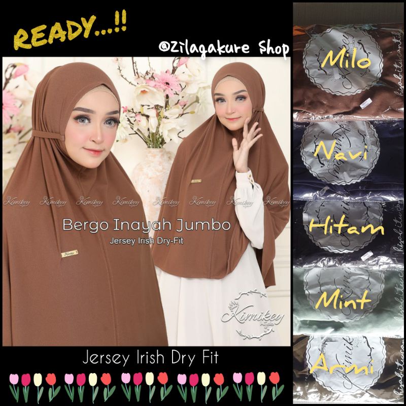 Bergo Inayah Jumbo by Kimikey
