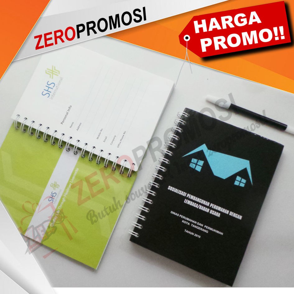 

Souvenir Memo Buku Agenda Hard Cover Custom Ukuran A5 Murah