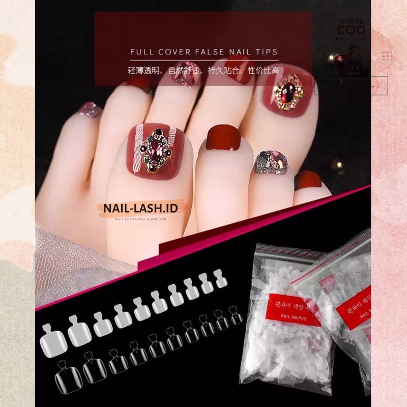 NAIL TIP KAKI KUKU PALSU NAIL GEL NAIL ART