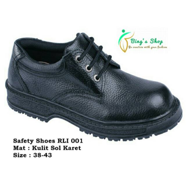 Safety Shoes Rdz 001 | Sepatu safety boots kulit Cibaduyut-Bandung | Sepatu Handmade Pria