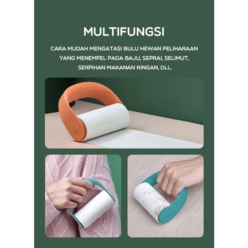 Samono SLR01 Lint Roller Pembersih Debu Bulu Pakaian Portable Super Lengket