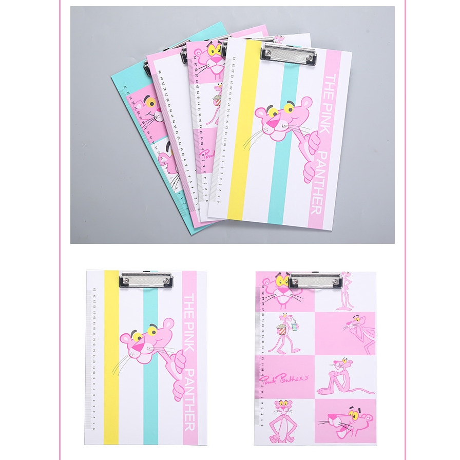 TOKOMUDA Papan Jalan Ujian A4 Cartoon Paper Clip Board File Folder Can Hang Folder