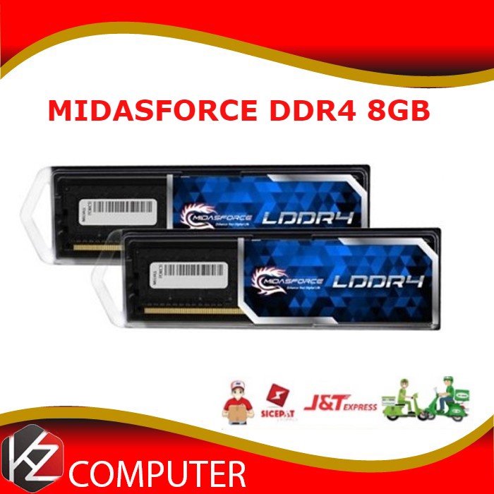 MIDASFORCE MEMORY RAM LONGDIMM DDR4 PC21300 2666 Mhz 8GB