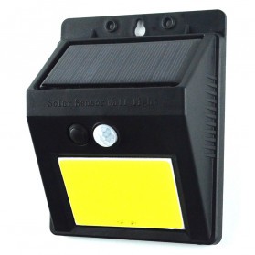 Lampu Solar Sensor Gerak Outdoor Weatherproof 48 LED - L22 - Black