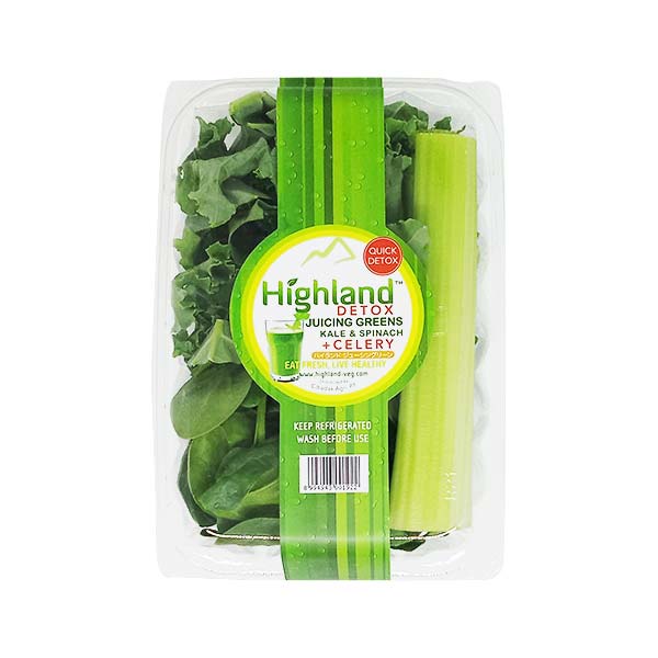

highland juicing kale green & Celery | pack | 150gr | sayuran | buah