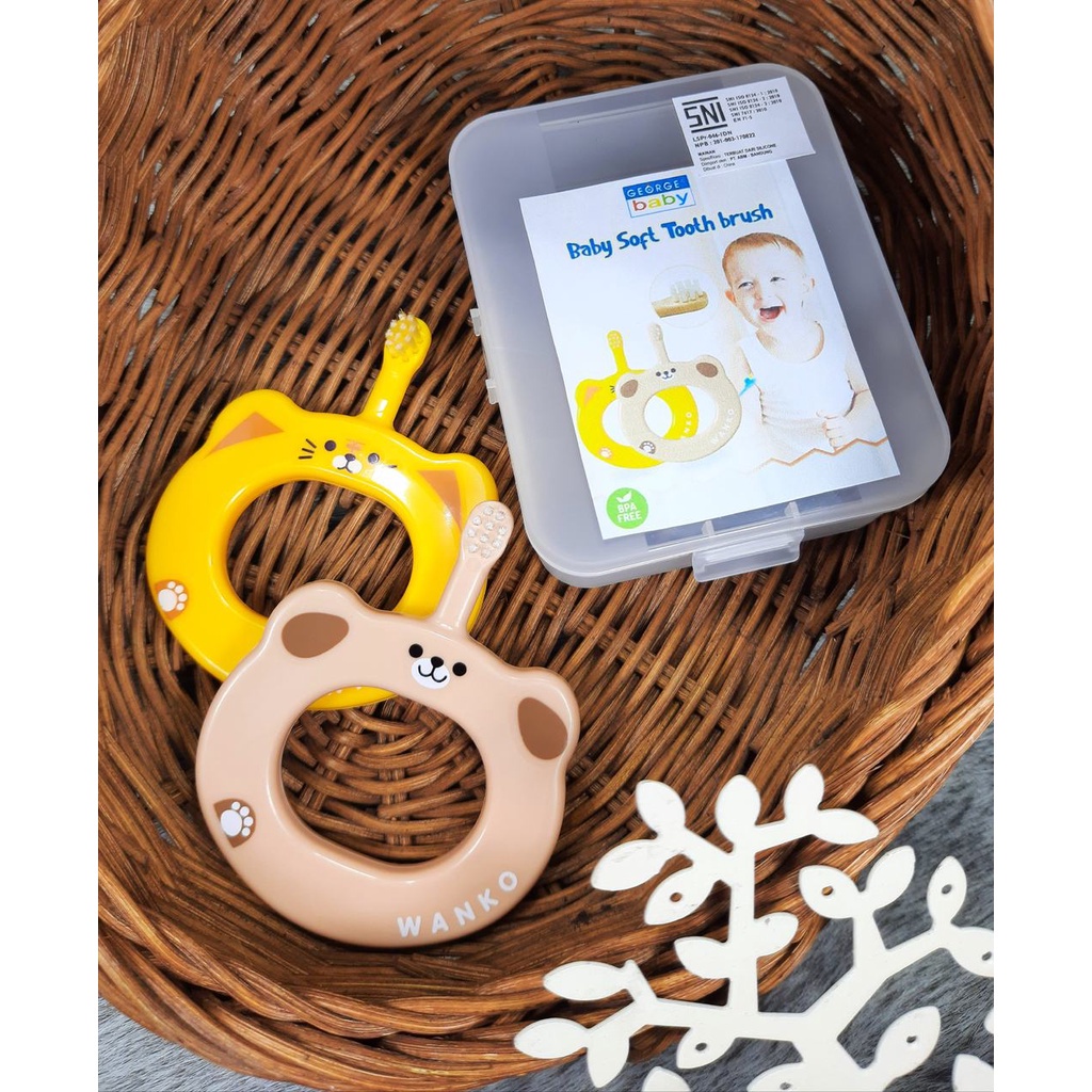 George Baby Soft Toothbrush 2D STB3/George Baby Kids Soft Toothbrush Rings STRB