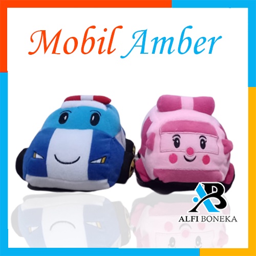 Boneka Mobil Mainan Amber - Mobil Polisi dan Ambulan Berwarna Pink untuk Anak-anak Berkualitas Tinggi, Mainan Edukatif dan Menyenangkan