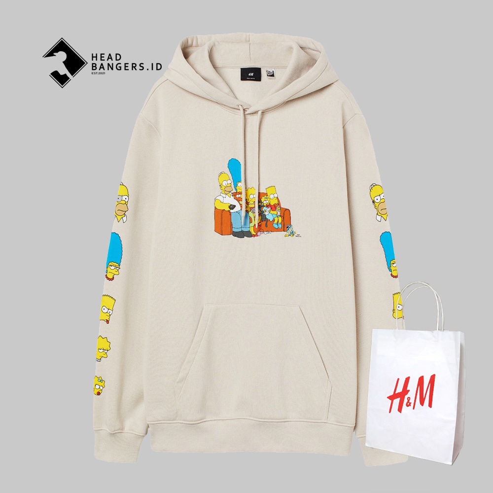 Hoodie H&M The Simpsons "Living Room" Cotton Flecce Full Tag Original CMT