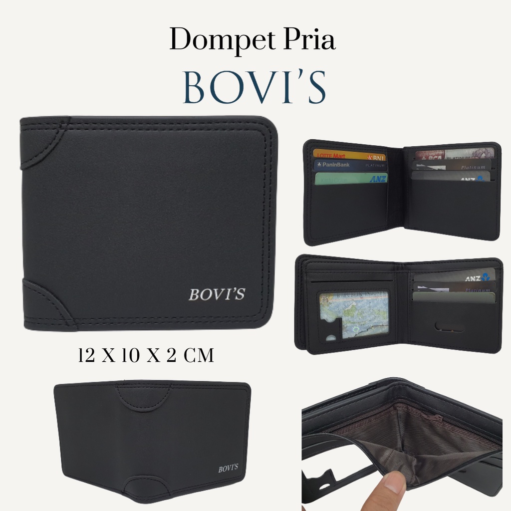 Dompet Pria Bovis Kulit Sintetis, Model Keren dan Harga Murah (25160-1)