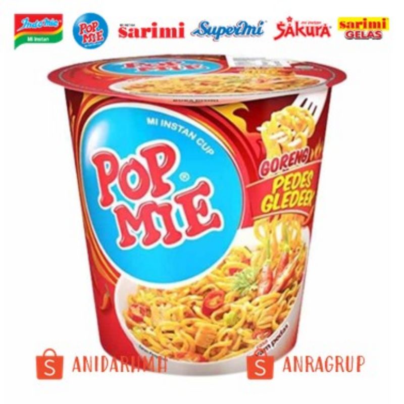 

Pop Mie Goreng Pedas Gledeek