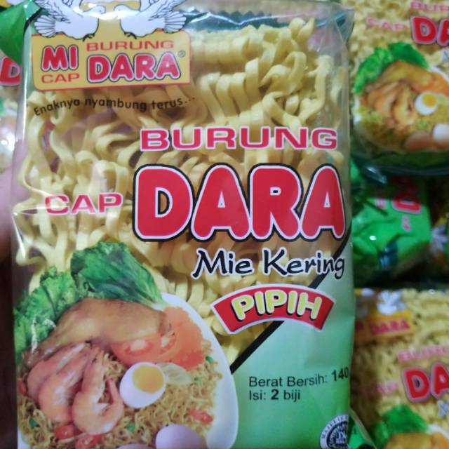 MI BURUNG DARA PIPIH isi 2 keping | mie kering pipih