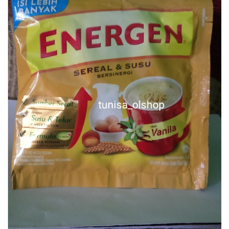 

Energen vanila 32 gr 10 sachet