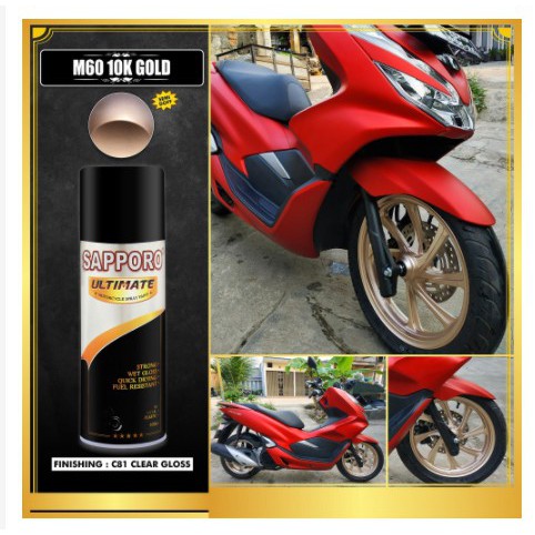 Cat Semprot Sapporo Ultimate M60 10K Gold / Sapporo Spray / Pilok / Pylox/Sapporo Emas