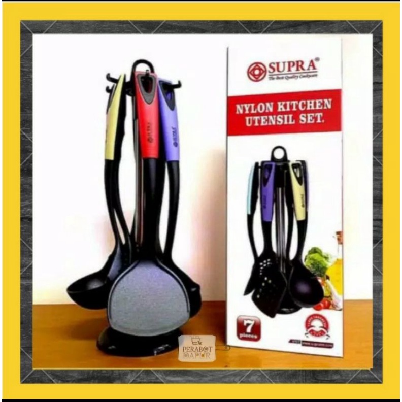 Spatula Utensil Set Supra 7 Pcs / Nylon Kitchen Utensil Set