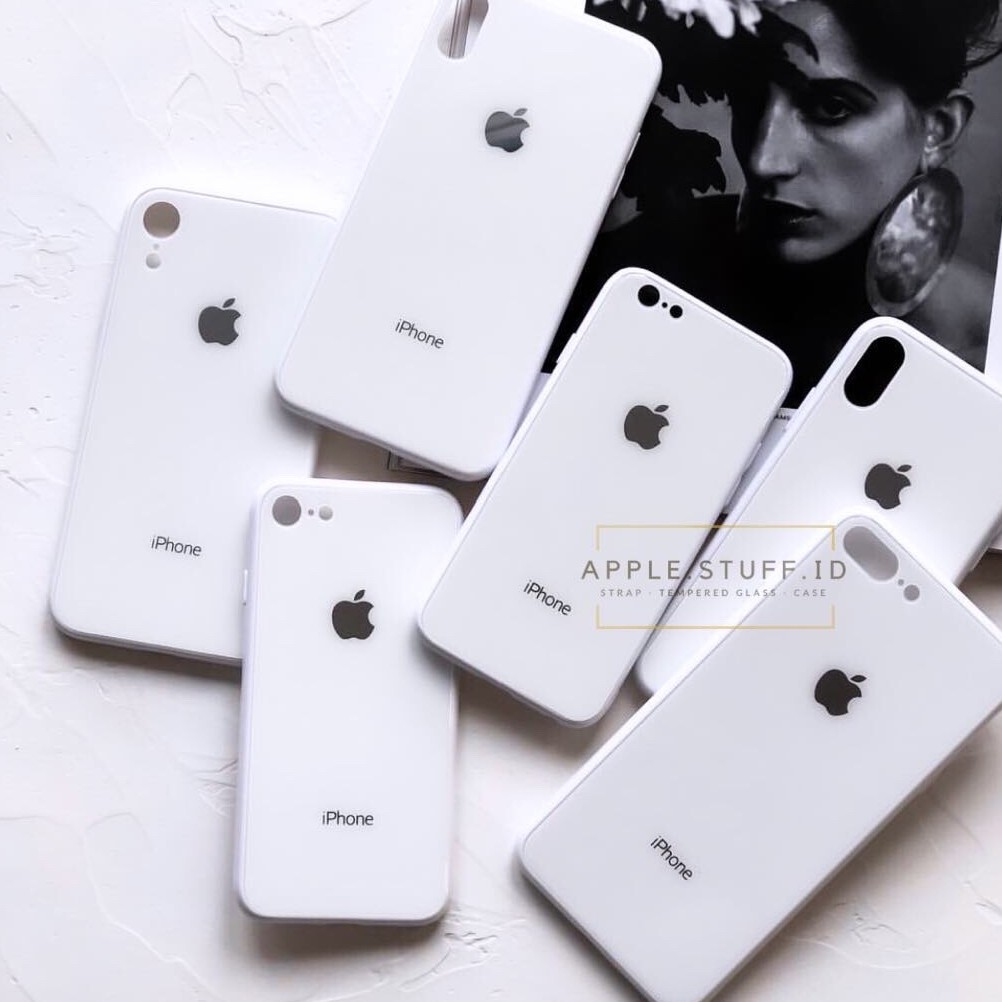 PASTEL GLASS CASE For - Iphone 6 6s 6+ 6s+ 7 7+ 8 8+ X XS XS Max XR