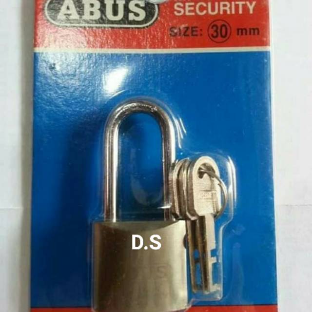GEMBOK ABUS 30MM LEHER PANJANG GEMBOK PUTIH ABUS GEMBOK RUMAH PAGAR TOKO
