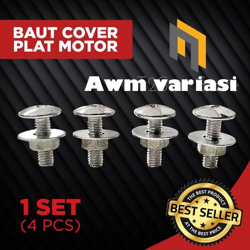 BAUT PLAT NOMOR / BAUT COVER PLAT NOMOR 1 set ( 4 pcs )