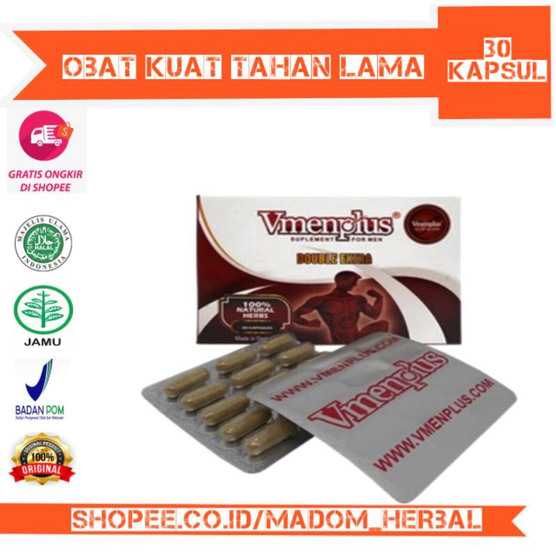 VmenPlus - V men plus - Vmen plus Asli 100% Herbal obat suplemen stamina vitalitas pria