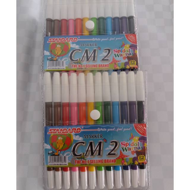 

Spidol warna standard marker 12 warna