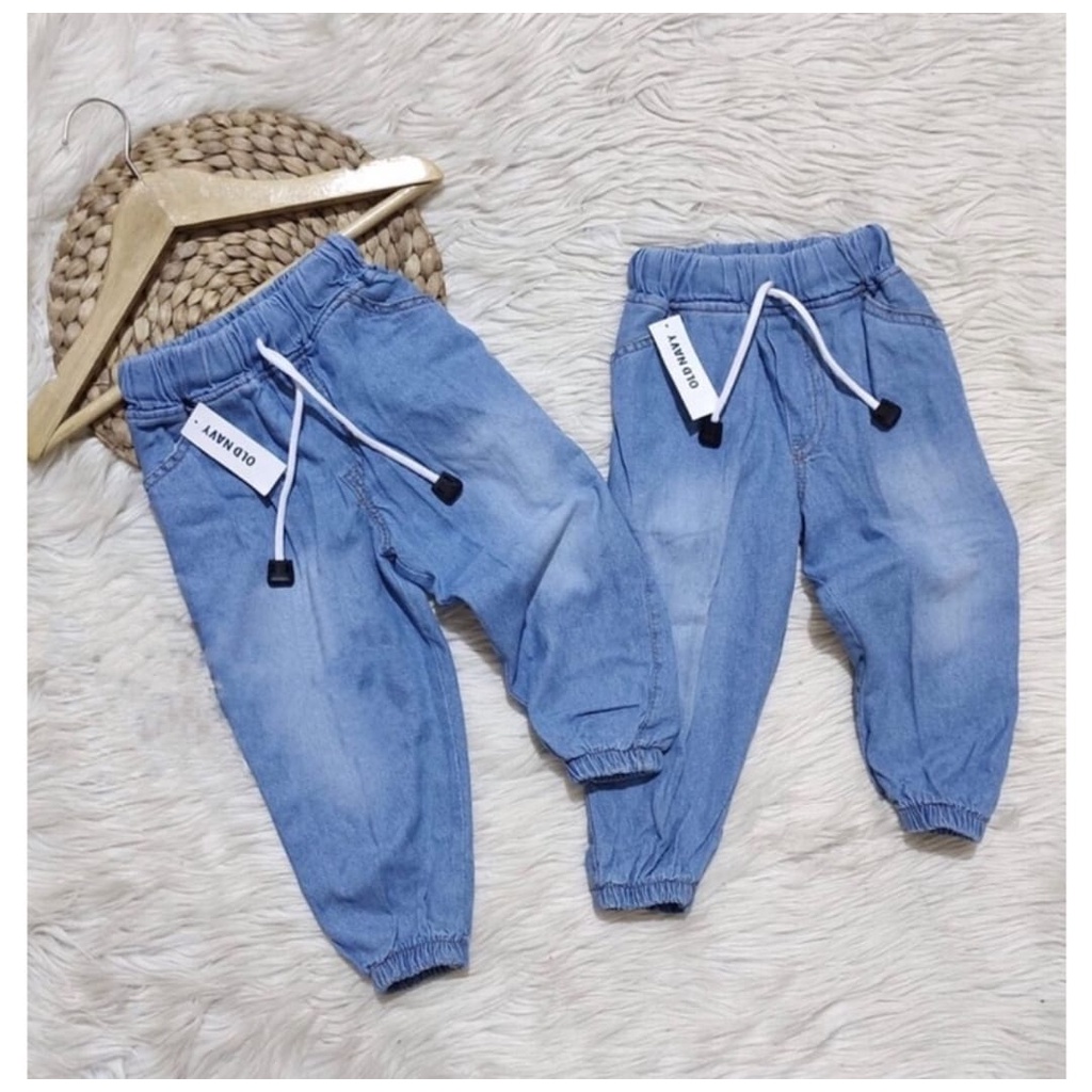 celana jogger jeans bayi anak polos size 1-9 tahun bahan jeans terlaris terbaru best quality/ celana jogger jeans bayi anak laki laki/ celana jogger jeans bayi anak perempuan/ celana jogger jeans bayi anak cowo/ celana jogger jeans bayi anak cewe