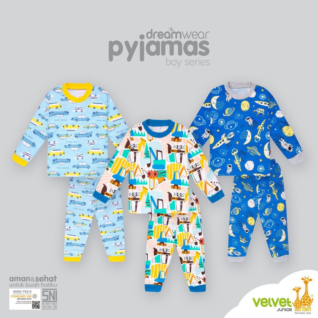 Velvet junior Dreamwear Piyama Boy / Series Transportation