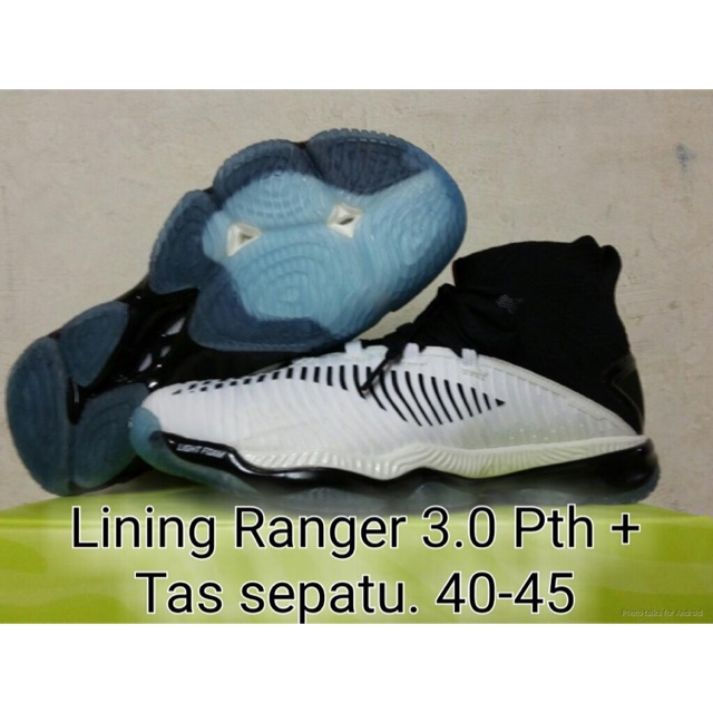 Sepatu Badminton / Bulutangkis LINING Ranger 3.0 WHITE Original