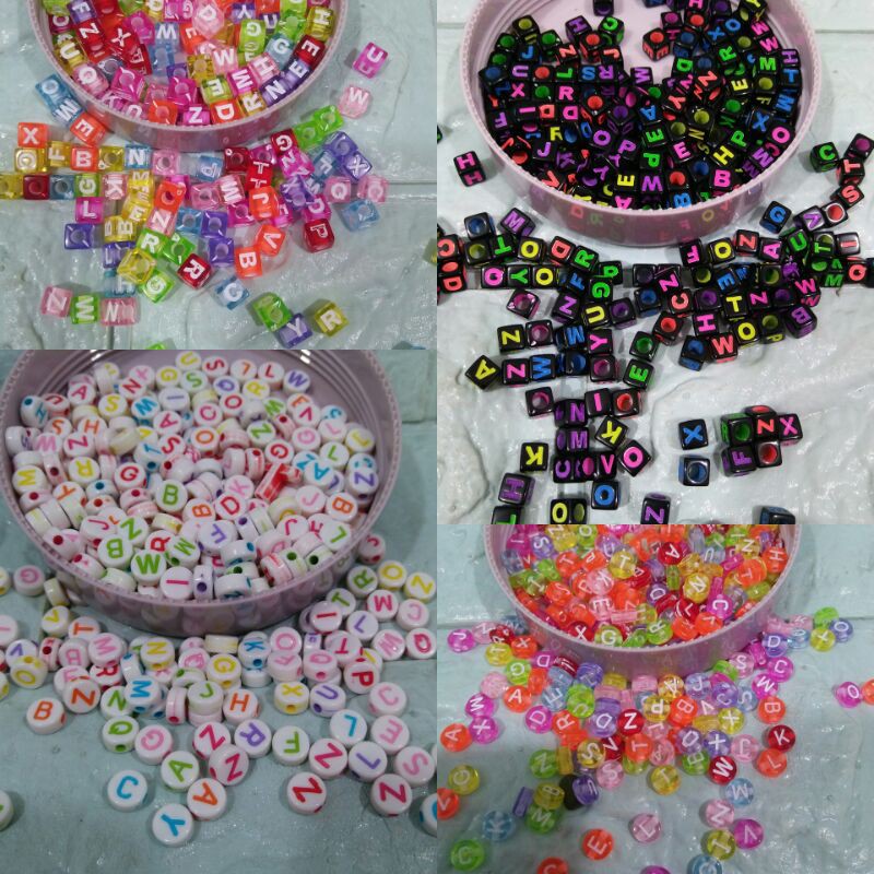 Manik huruf | Manik strap mask | bahan strap mask