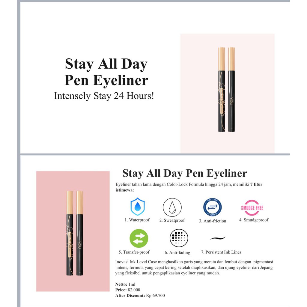 YOU Stay All Day Pen Eyeliner Resmi Original