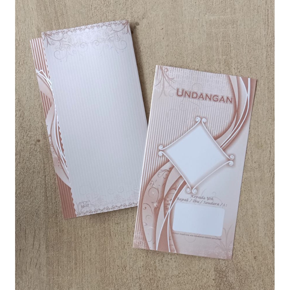 Blangko Undangan Seri RHK 07 Coklat