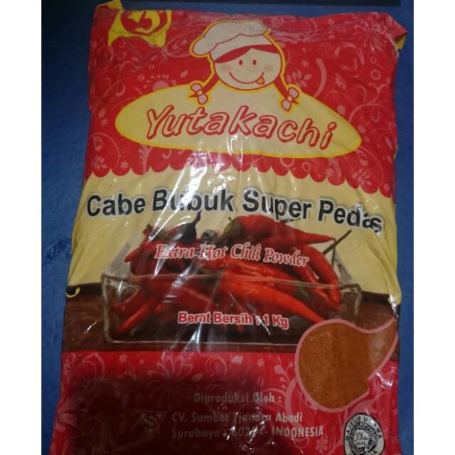 Cabe bubuk super pedas merk yutakachi 1kg