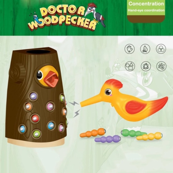 

Game Menangkap - WOODPECKER Pelatuk Dijual Burung Ulat Mainan Anak DOCTOR Berkualitas