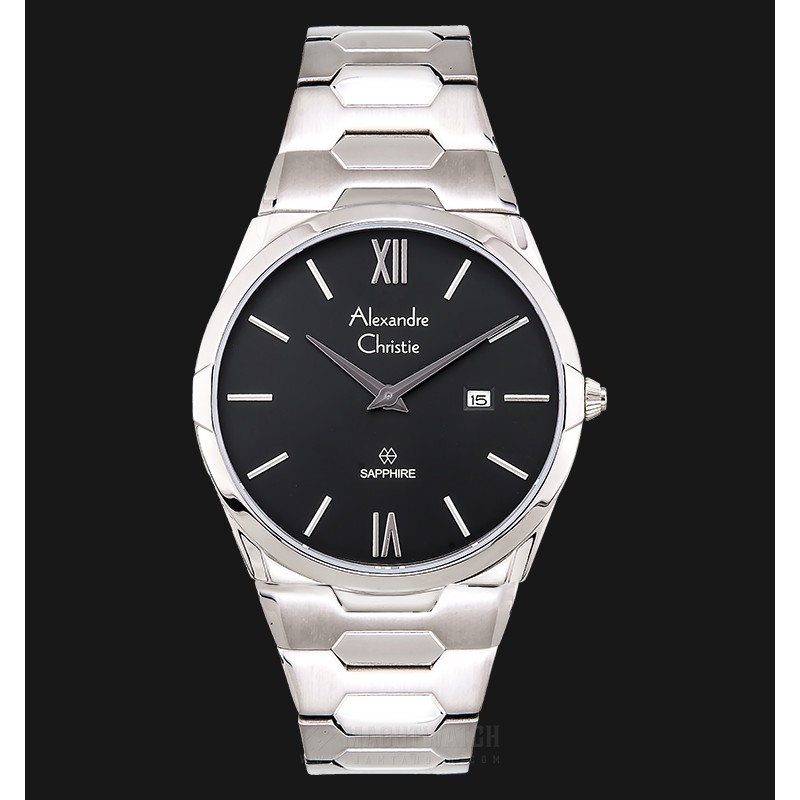 Alexandre Christie AC 8542 MD BCGDG Men Black Dial Light Taupe Stainless Steel Strap