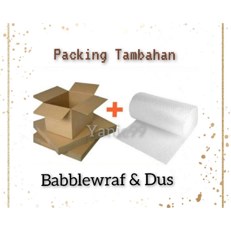 

Packing Tambahan Babblewraf + Dus