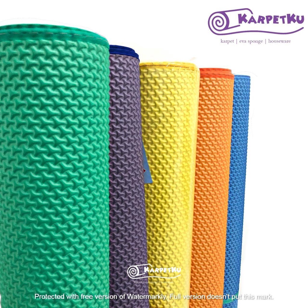 [GARFIELD MAT] Karpet / Tikar Lantai Plastik Spon Eva - BINTIK TIMBUL [Garfield] Large [240x200]