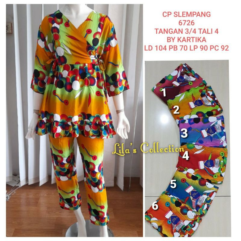 SETELAN CP KARTIKA BATIK / SETELAN TANGAN 3/4 / BAJU BOBOK