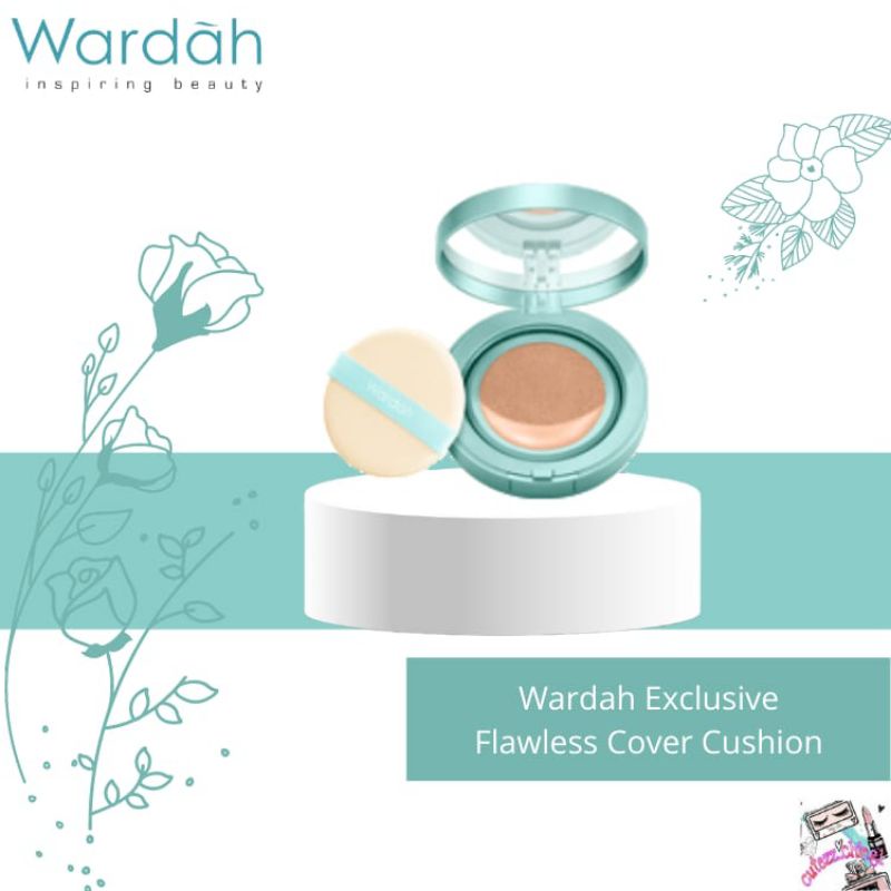 ☃Cutezz_Ching1☃Wardah Exclusive Flawless Cover Cushion 15g