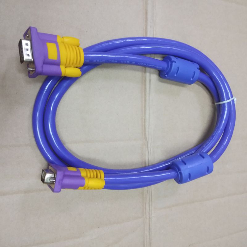 Kabel VGA 1,5Meter 3+9 Super High Quality Biru