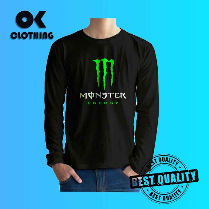Kaos Lengan Panjang Monster Energy keren  -MKSR.inc