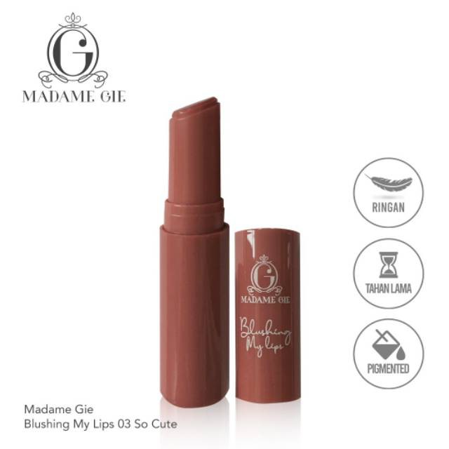 Madame Gie Blushing My Lips LIPSTIK – MakeUp Lipstick