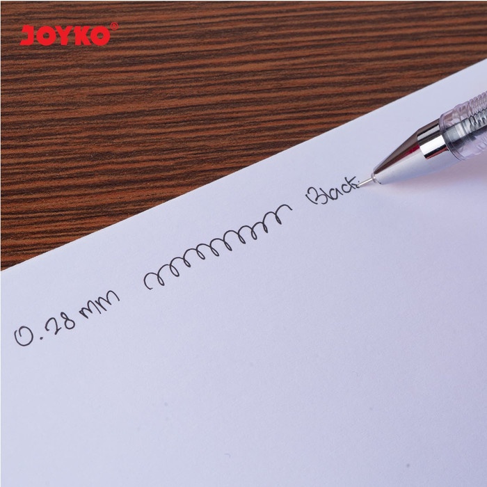 

TULIS-ALAT- GEL PEN PULPEN PENA JOYKO GP-266 ITECH 2 0.28 MM - HITAM -ALAT-TULIS.